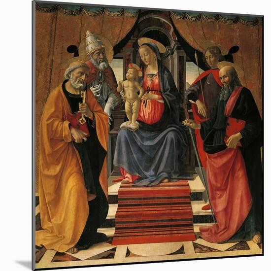 Holy Conversation-Domenico Ghirlandaio-Mounted Giclee Print