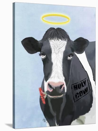 Holy Cow-Fab Funky-Stretched Canvas