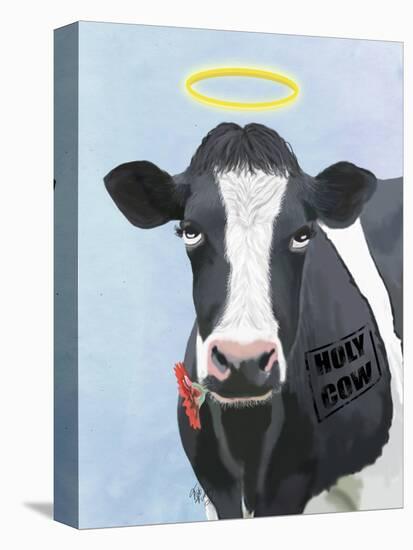 Holy Cow-Fab Funky-Stretched Canvas