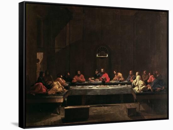 Holy Eucharist, C.1638-40-Nicolas Poussin-Framed Stretched Canvas