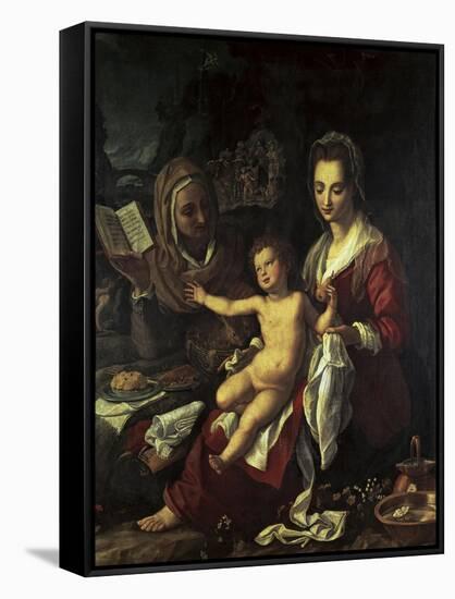 Holy Family, 16th century-Agnolo Bronzino-Framed Stretched Canvas