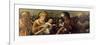 Holy Family and the Family Baptist, Painting Attributed to Correggio-null-Framed Giclee Print