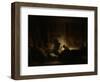 Holy Family at Night-Rembrandt van Rijn-Framed Art Print