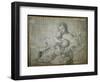 Holy Family at Rest with the Infant St. John the Baptist-Domenichino-Framed Giclee Print