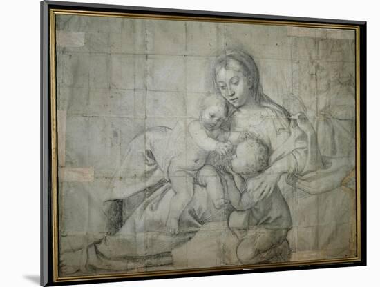 Holy Family at Rest with the Infant St. John the Baptist-Domenichino-Mounted Giclee Print