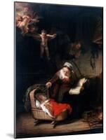 Holy Family by Rembrandt van Rijn-null-Mounted Photographic Print