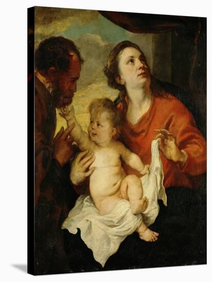 Holy Family, circa 1626-1628-Sir Anthony Van Dyck-Stretched Canvas