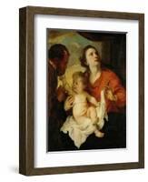 Holy Family, circa 1626-1628-Sir Anthony Van Dyck-Framed Giclee Print