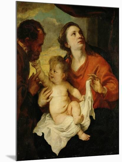 Holy Family, circa 1626-1628-Sir Anthony Van Dyck-Mounted Giclee Print