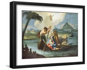 Holy Family Crossing Nile on their Flight into Egypt-Francesco Fontebasso-Framed Giclee Print