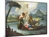 Holy Family Crossing Nile on their Flight into Egypt-Francesco Fontebasso-Mounted Giclee Print