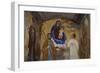 Holy Family, Fresco Inside Shrine at Pontechianale, Varaita Valley, Piedmont, Italy-null-Framed Giclee Print