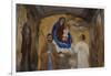 Holy Family, Fresco Inside Shrine at Pontechianale, Varaita Valley, Piedmont, Italy-null-Framed Giclee Print