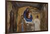 Holy Family, Fresco Inside Shrine at Pontechianale, Varaita Valley, Piedmont, Italy-null-Framed Giclee Print