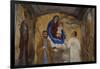 Holy Family, Fresco Inside Shrine at Pontechianale, Varaita Valley, Piedmont, Italy-null-Framed Giclee Print