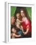 Holy Family (Oil on Canvas)-Domenico Puligo-Framed Giclee Print