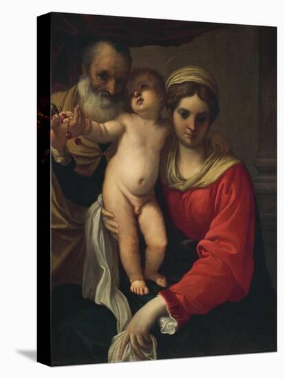 Holy Family or Madonna of the Cherries, Ca 1593-null-Stretched Canvas