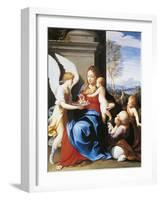 Holy Family Served by Angels-Guido Reni-Framed Giclee Print