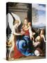 Holy Family Served by Angels-Guido Reni-Stretched Canvas