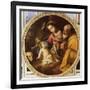 Holy Family (Tondo)-Andrea Vaccaro-Framed Giclee Print