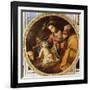 Holy Family (Tondo)-Andrea Vaccaro-Framed Giclee Print