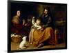 Holy Family with Baby Sparrow-Bartolome Esteban Murillo-Framed Giclee Print