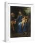 Holy Family with Mary Magdalene-Anthony Van Dyck-Framed Art Print