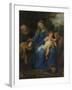 Holy Family with Mary Magdalene-Anthony Van Dyck-Framed Art Print