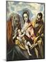 Holy Family with Saint Anne-El Greco-Mounted Art Print