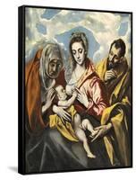 Holy Family with Saint Anne-El Greco-Framed Stretched Canvas