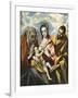 Holy Family with Saint Anne-El Greco-Framed Art Print