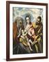 Holy Family with Saint Anne-El Greco-Framed Art Print