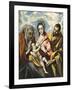 Holy Family with Saint Anne-El Greco-Framed Art Print