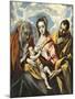 Holy Family with Saint Anne-El Greco-Mounted Art Print