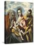 Holy Family with Saint Anne-El Greco-Stretched Canvas