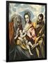 Holy Family with Saint Anne-El Greco-Framed Art Print