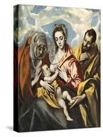 Holy Family with Saint Anne-El Greco-Stretched Canvas