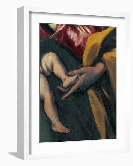 Holy Family with Saint Anne-El Greco-Framed Giclee Print