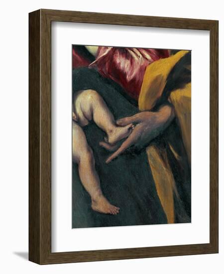 Holy Family with Saint Anne-El Greco-Framed Giclee Print