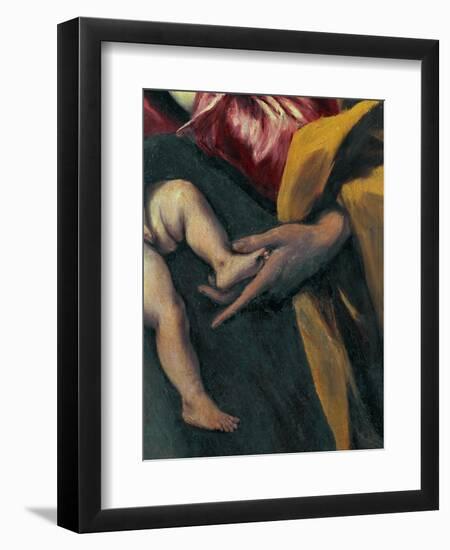 Holy Family with Saint Anne-El Greco-Framed Giclee Print