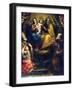 Holy Family with Saints Eligius Bishop and Anthony Abbot-Domenico Fiasella-Framed Giclee Print