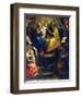 Holy Family with Saints Eligius Bishop and Anthony Abbot-Domenico Fiasella-Framed Giclee Print