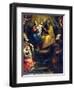 Holy Family with Saints Eligius Bishop and Anthony Abbot-Domenico Fiasella-Framed Giclee Print