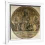 Holy Family with Saints Elizabeth and John, 1509-1511-null-Framed Giclee Print