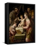 Holy Family with Saints Margaret and Francis, 1578-Lavinia Fontana-Framed Stretched Canvas