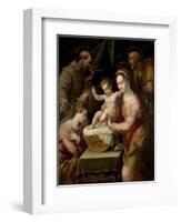 Holy Family with Saints Margaret and Francis, 1578-Lavinia Fontana-Framed Giclee Print