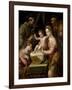 Holy Family with Saints Margaret and Francis, 1578-Lavinia Fontana-Framed Giclee Print