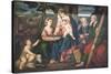 Holy Family with Saints-Bonifacio Veronese-Stretched Canvas