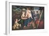 Holy Family with Saints-Bonifacio Veronese-Framed Premium Giclee Print