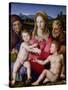 Holy Family with St. Anne and the Infant St. John the Baptist, circa 1550-Agnolo Bronzino-Stretched Canvas